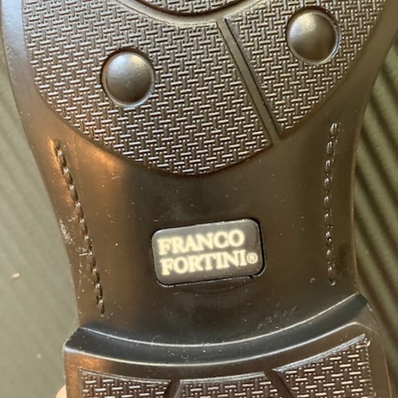 Franco Fortini Mens Black Dress Shoes size 10 - Picture 3 of 7